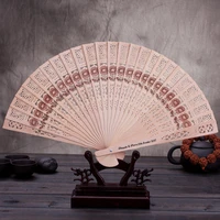 free shipping 100 pcslot personalized customized folding hollow carved hand fan with tassel for gift organza bag for wedding