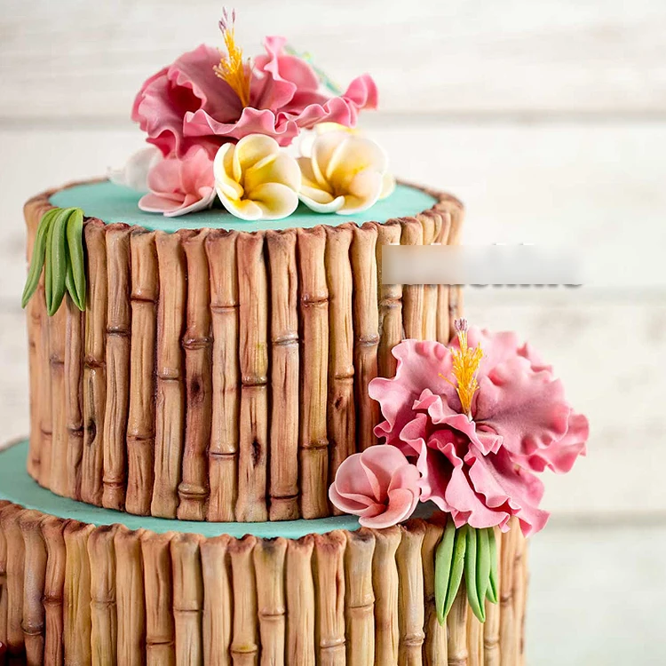 

Силиконовая форма для помадки, форма для шоколада, Бамбуковая форма для торта, форма для украшения тортов, силикагель, лес, бамбук, китайский...