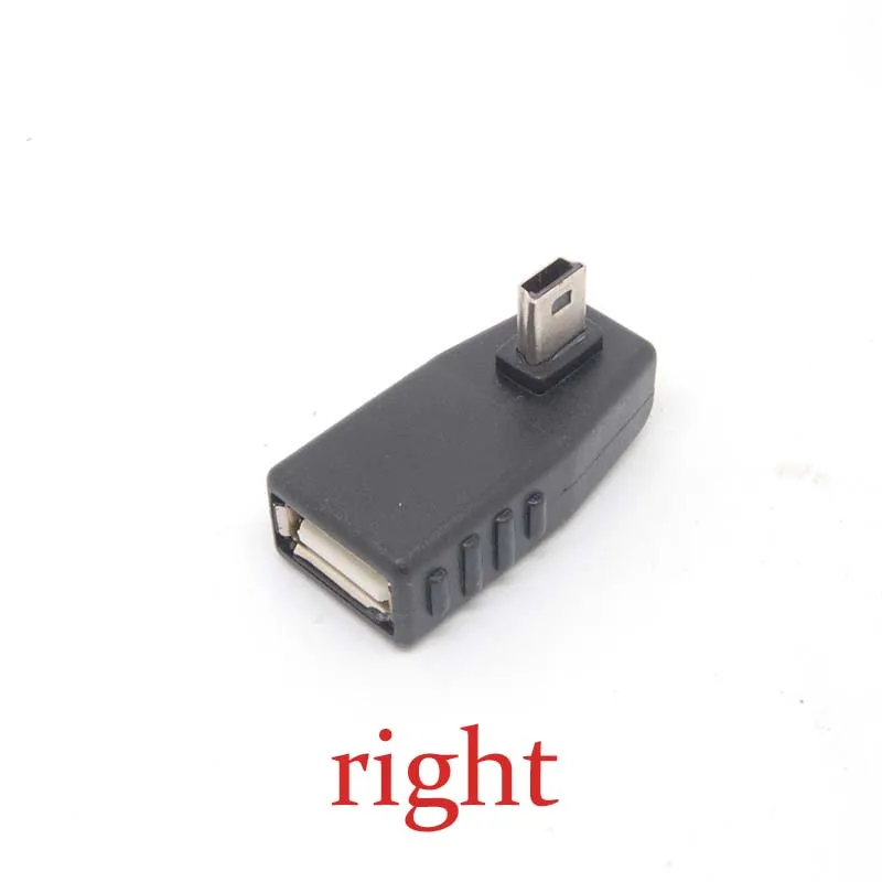 Левый/правый/dwon/up angle A Female to 5 pin B Male Mini USB 2 0 хост адаптер OTG new|female female|female femalefemale male |