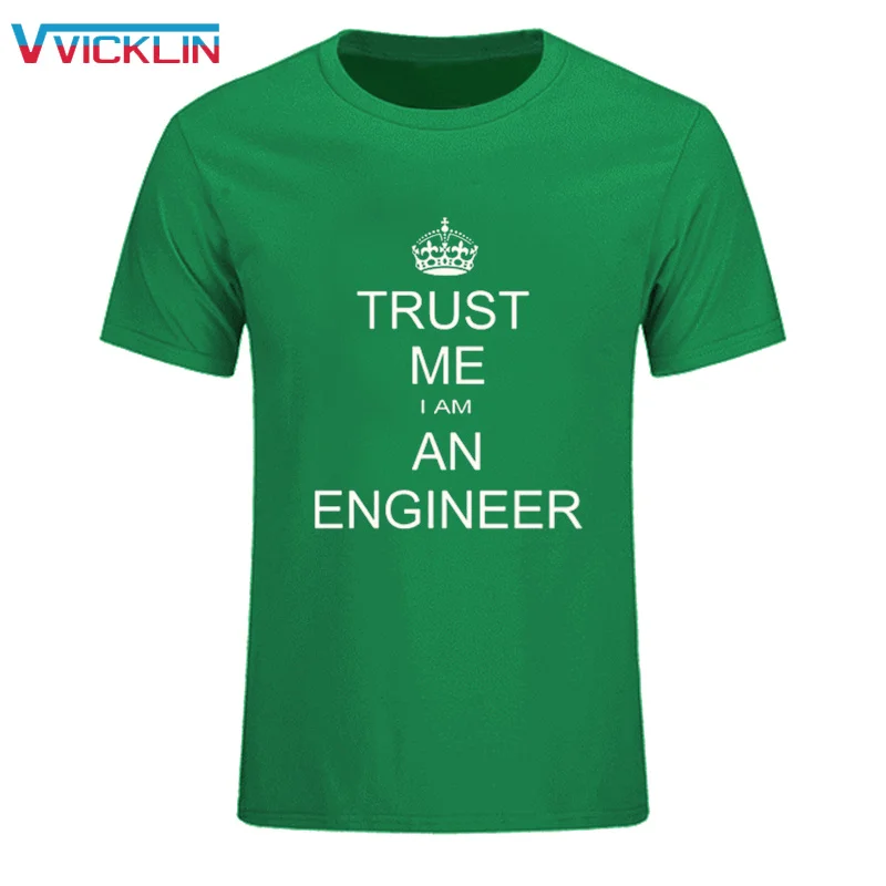 Летняя мужская футболка с надписью I Am An Trust Me Humor Engineer Хлопковая одежда для отдыха