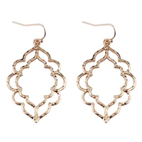 bohemian gold filigree hollow chandelier drop earrings 2019 popular jewelry boho fashion womens morocco statement earrings