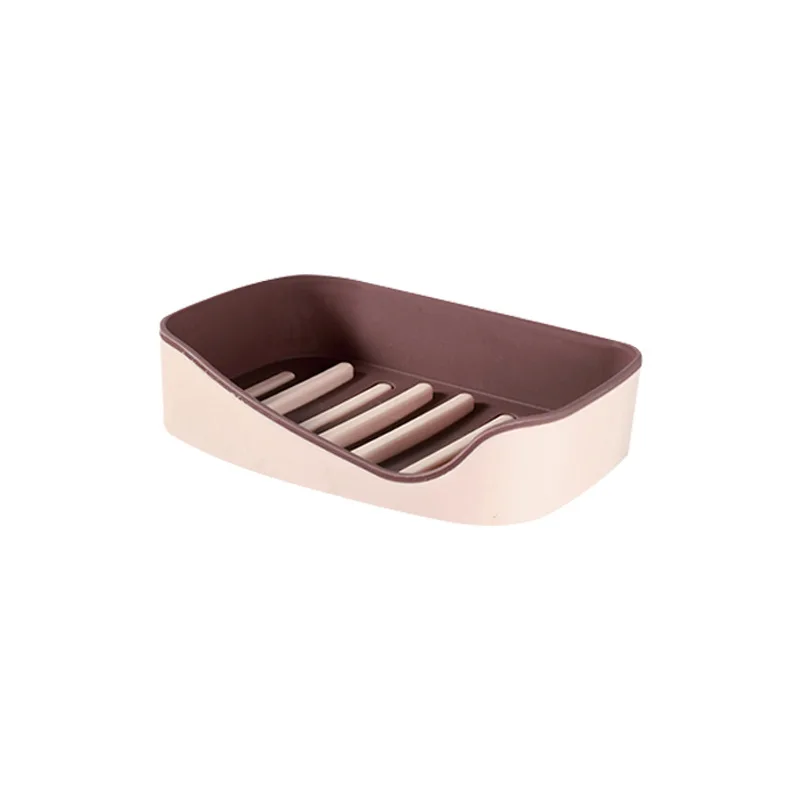 

1pcs Wall Mounted Soap Dish Drain Sponge Holder Organizer Adhesive Kitchen Storage Box