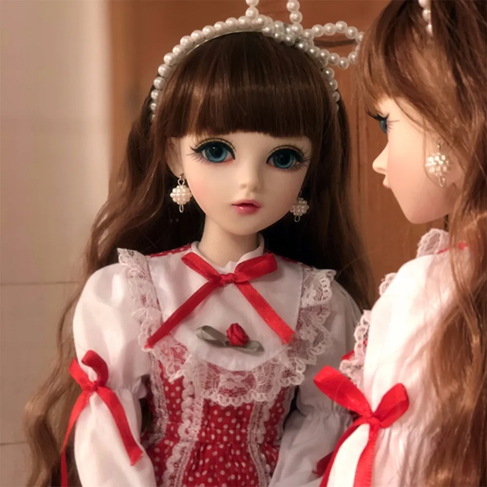 BJD 1/3 куклы для девочек с одеждой парики обувь, подвижное тело, сменные коричневые глаза, силиконовые ручной работы BJD кукла полный комплект