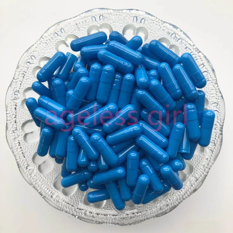 

Wholesale 0# Empty Capsule Shells Blue Red and PurpleSeperated Empty Capsules Cosmetic Mask Makeup Capsuall Shells