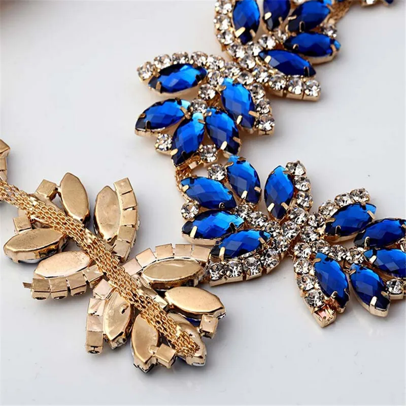 Цепочка со стразами и красным сапфиром золотистого цвета|rhinestone chain|crystal rhinestone