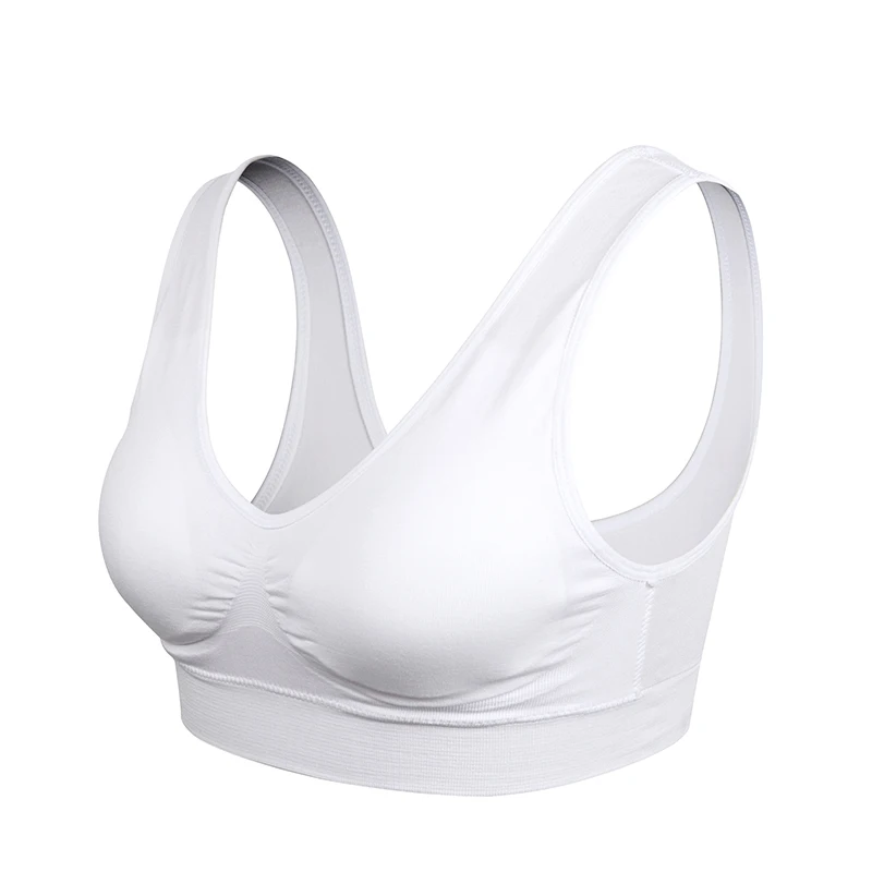 WANAYOU Lace Solid Sports Bra,Plus Size XXL XXXL U Back Seamless Sports Bra Top,Padded Wirefree Breathable Yoga Bra for Women