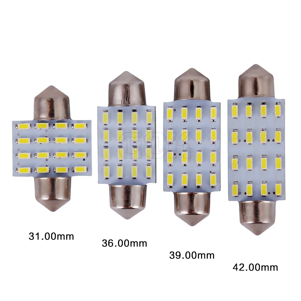 Горячая Распродажа 100 шт./лот гирлянда 16 светодиодов 31 мм 36 39 42 3014 16smd