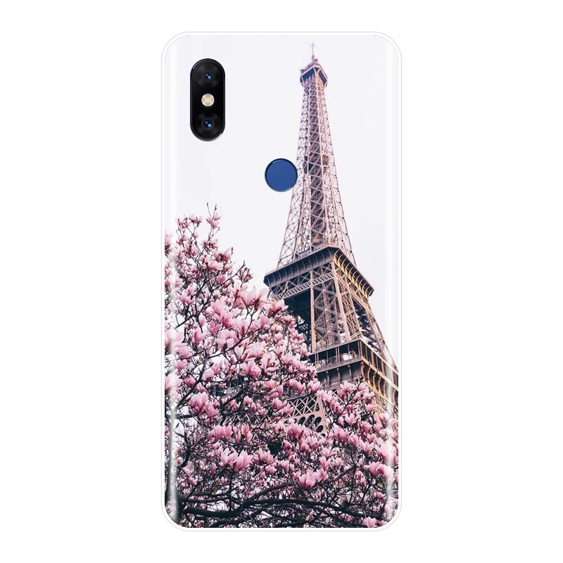 Силиконовый мягкий чехол для Xiaomi Mi Mix 1 2 2S 3 с изображением Эйфелевой