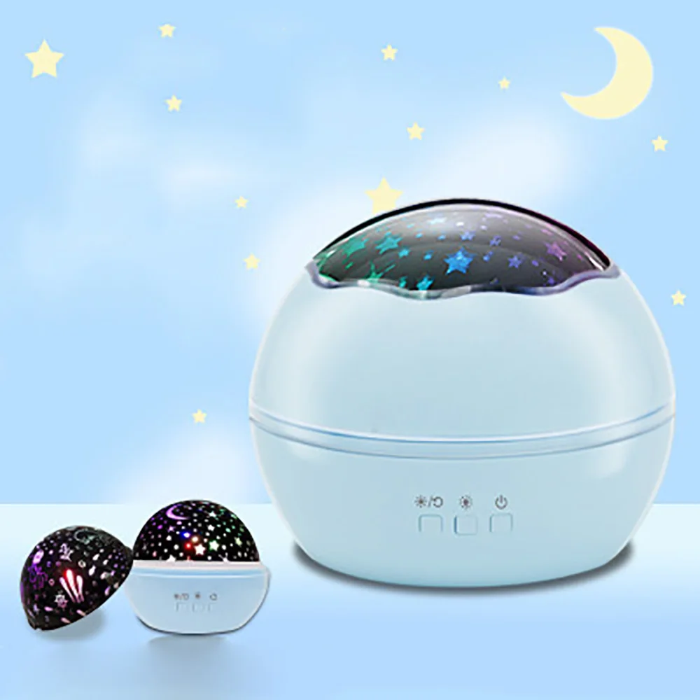 Kids Night Light LED Rotating Star Projector Lighting Lamp for Baby Gift Bedroom Lights