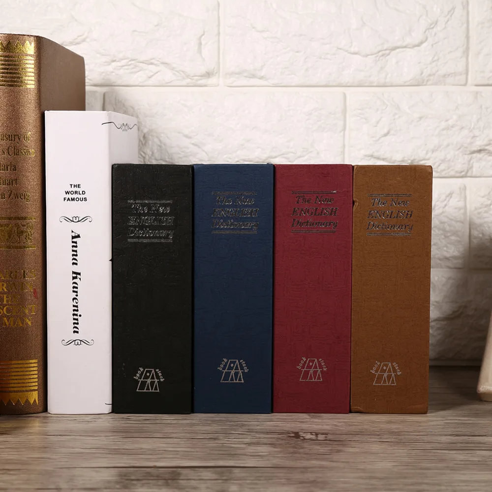 Секретная коробка, книжный сейф с замком для ключей, для денег, ювелирных изделий, безопасный Чехол для коллекции, для домашнего шкафчика, коробка для хранения наличных, безопасные коробки