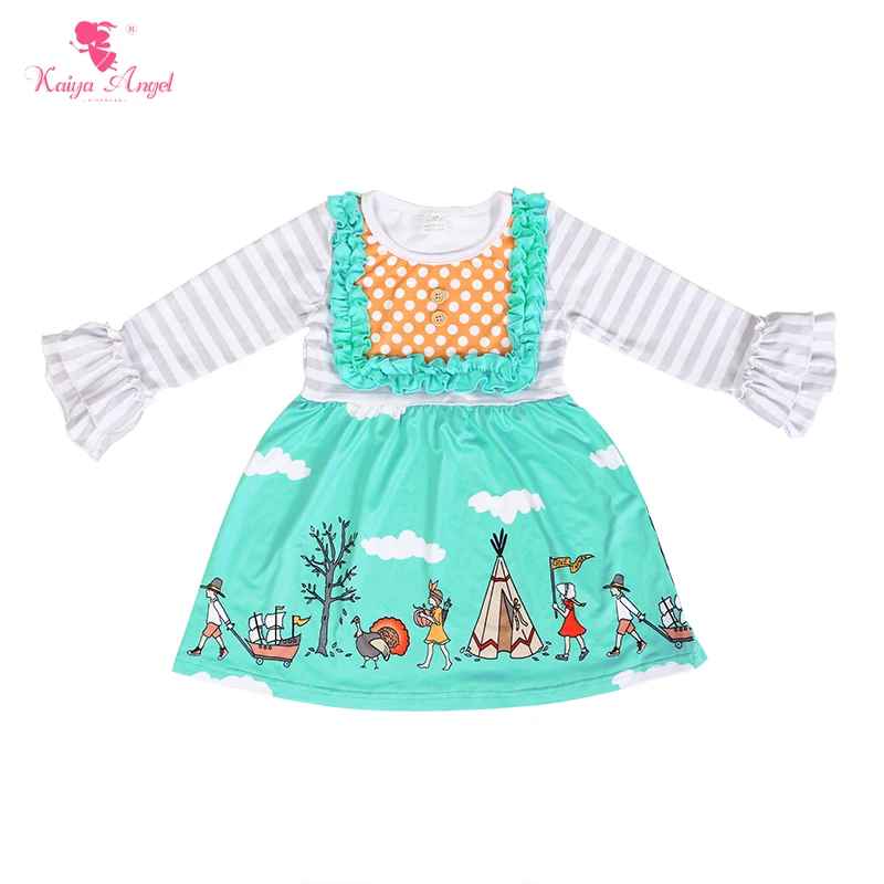 Kaiya Angel/Детские платья для девочек Новинка 2018 года одежда малышей сезон