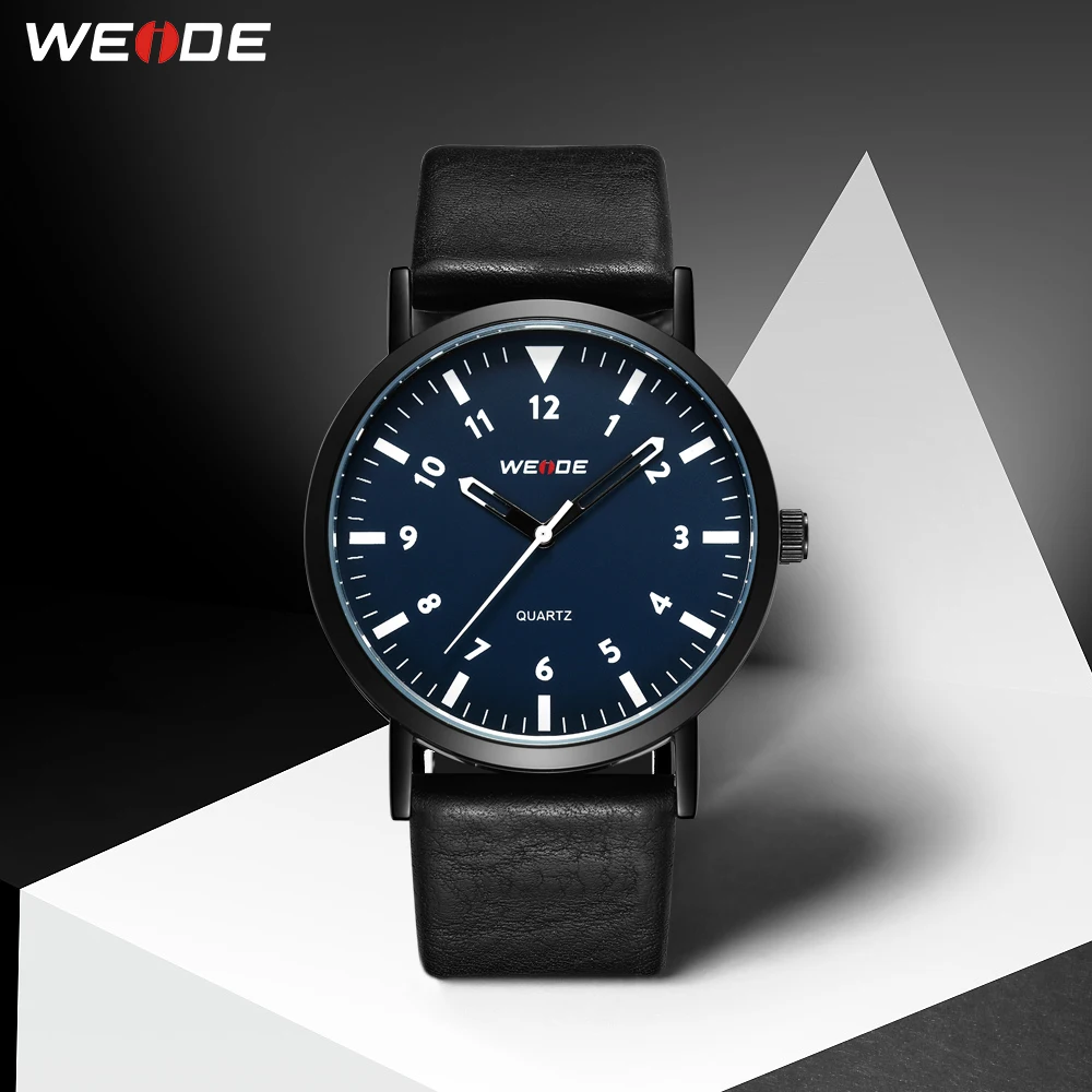 WEIDE наручные часы кожаные аналоговые кварцевые мужские роскошные спортивные