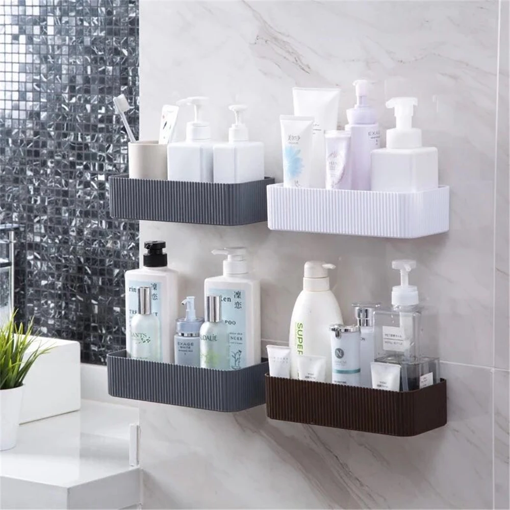Кухонная полка для ванной клейкая стойка хранения Badkamer Rek душа кухонные