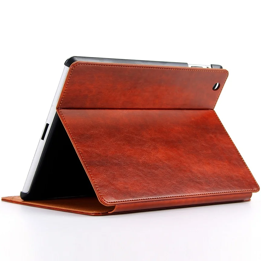 Solque Ретро Винтаж из искусственной кожи флип чехол Smart Case для iPad 9 7 дюйма Капа 2017 A1822