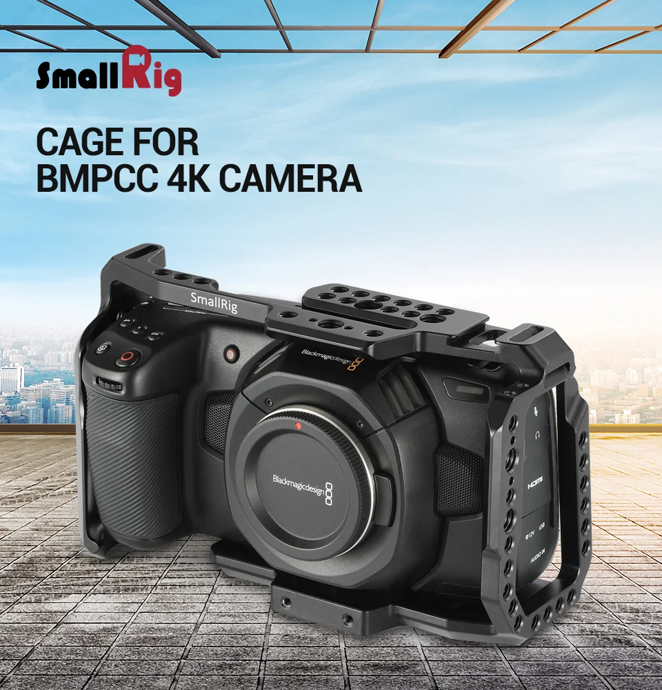 SmallRig bmpcc 4k клетка DSLR камера Blackmagic Pocket 4 k/6 K камера для Blackmagic Pocket cinema камера 4 K/6 K BMPCC 4K 2203
