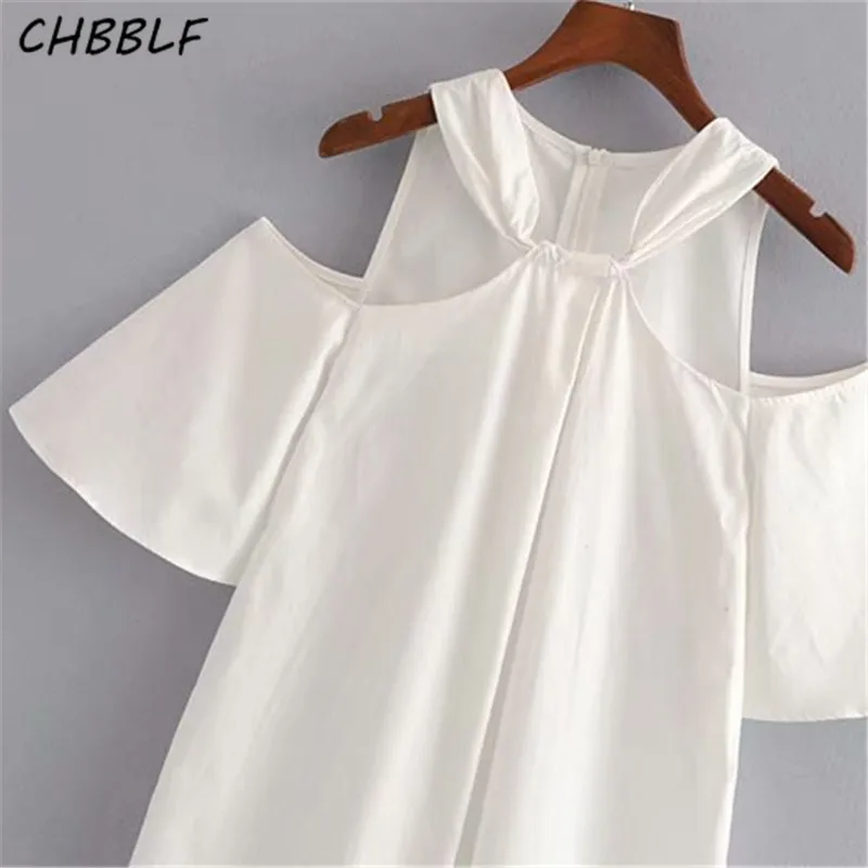 CHBBLF милое платье с рукавом бабочкой летнее Мини белое vestido HJH1510|Женские платья| |
