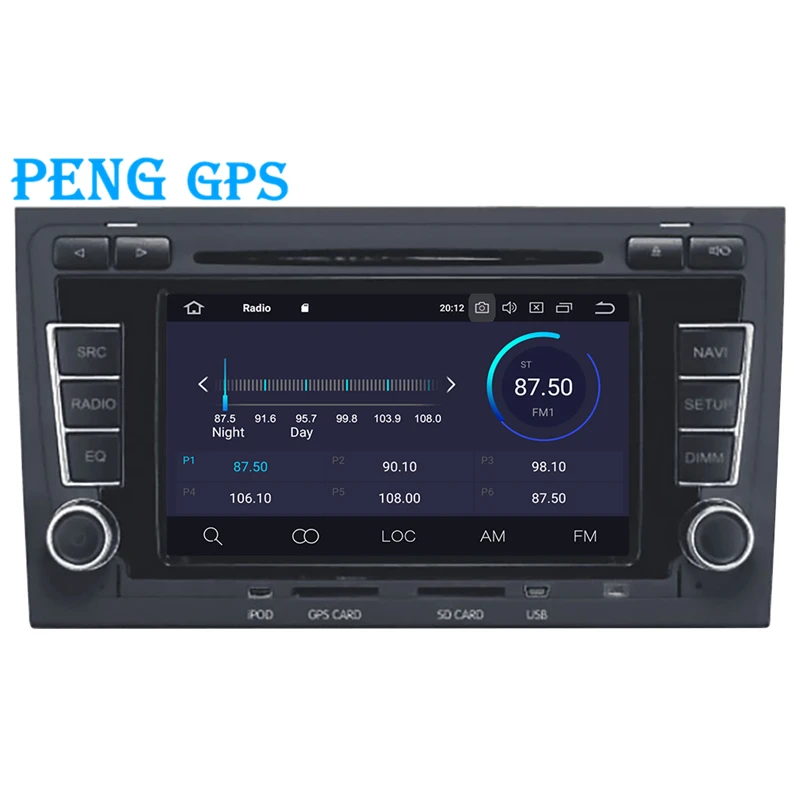 Автомобильный CD проигрыватель на Android 9 0 с GPS навигацией для Audi A4 S4 RS4 2003 2012