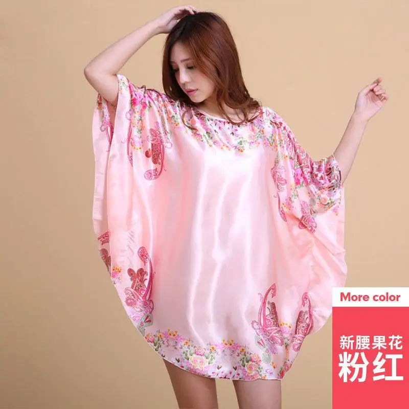 

Nightwear For Women Ladies Sexy Silk Satin Night Dress short Sleeve Nighties Nightgown Nightdress Lace Sleepwea