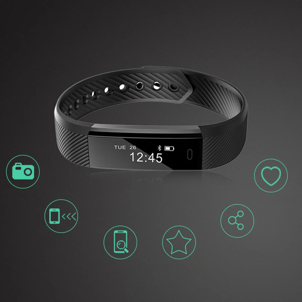 Силиконовый сменный умный Браслет, ремешок на запястье для Veryfit ID115 ID115Plus, силиконовый сменный умный Браслет