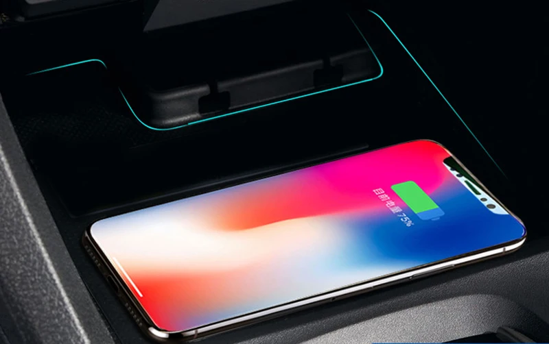 special on board qi wireless phone charging pad panel car accessories for honda civic 10th 2016 2017 2018 free global shipping