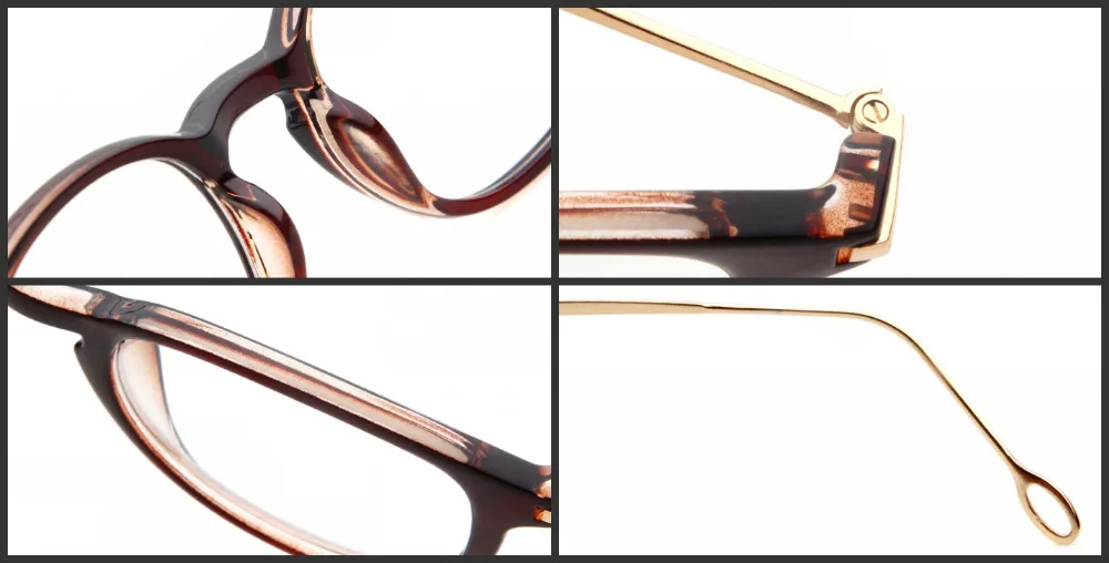 STORY oculos Glasses Watch TV Computer Eyeglasses Frame For Women&ampMen Alloy Gold 4 Colors de grau Without Degree | Аксессуары для
