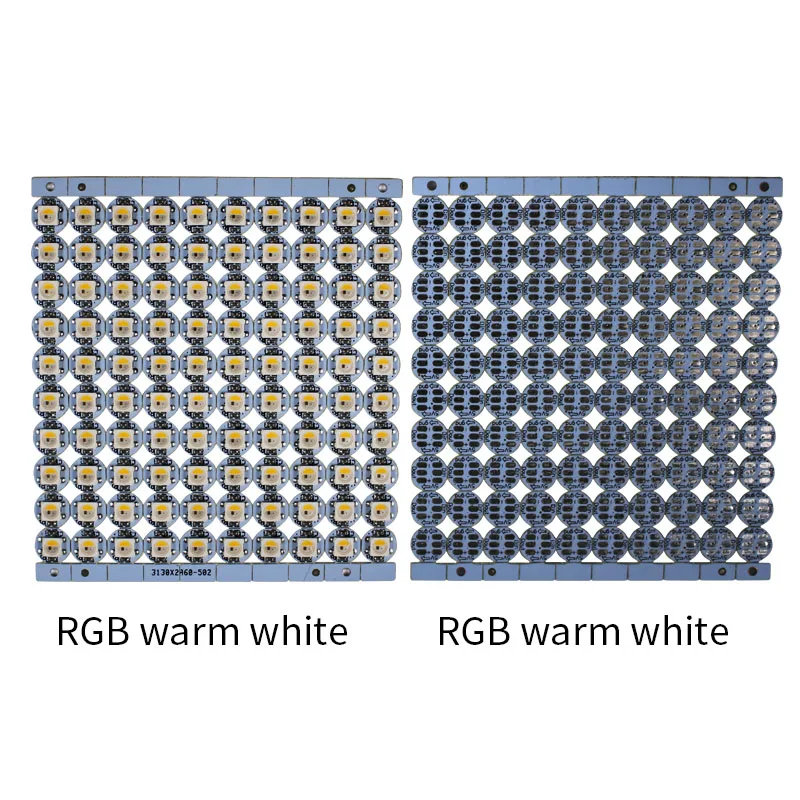 100 шт. WS2812B светодиодный чип и плата радиатора DC5V 5050 RGB WS2812 IC встроенный RGBW RGBWW