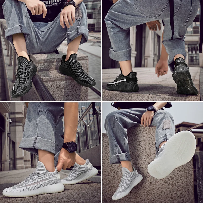 GOMNEAR Светоотражающие кроссовки для бега мужские светильник летняя светящаяся