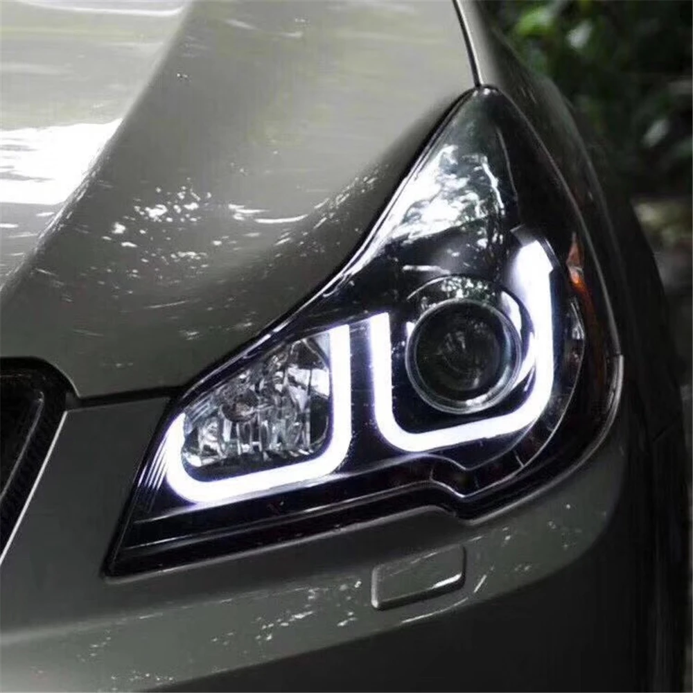 1 пара налобный фонарь светодиодный фар глаза ангела фары DRL Bi Xenon Hid Для Sabaru Outback 2010