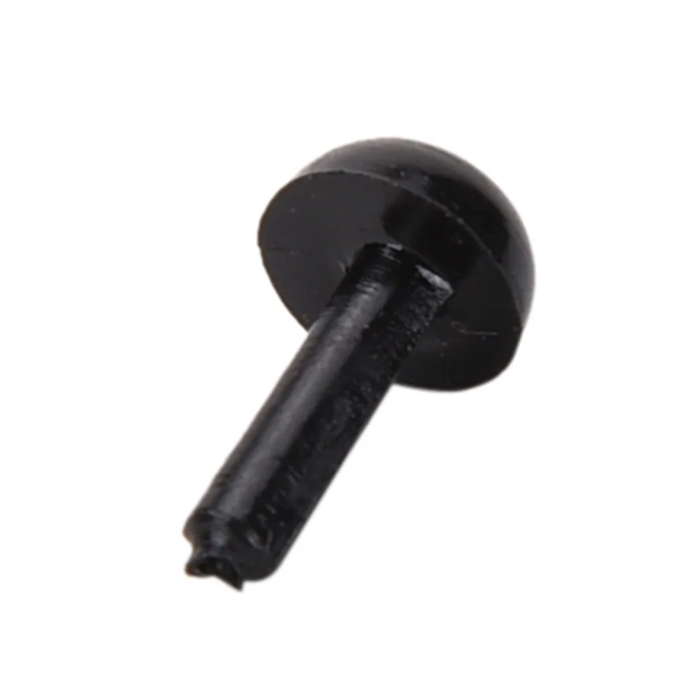 

100 Pcs 3 mm/4 mm/5 mm/6 mm Black Plastic Safety Eyes Toy for Teddy Bear Doll Accessories Animal Making Craft DIY