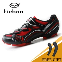 tiebao mesh upper breathable men cycling shoes mountain bike spd shoes skidproof sapatilha ciclismo mtb shoes triathlon bike
