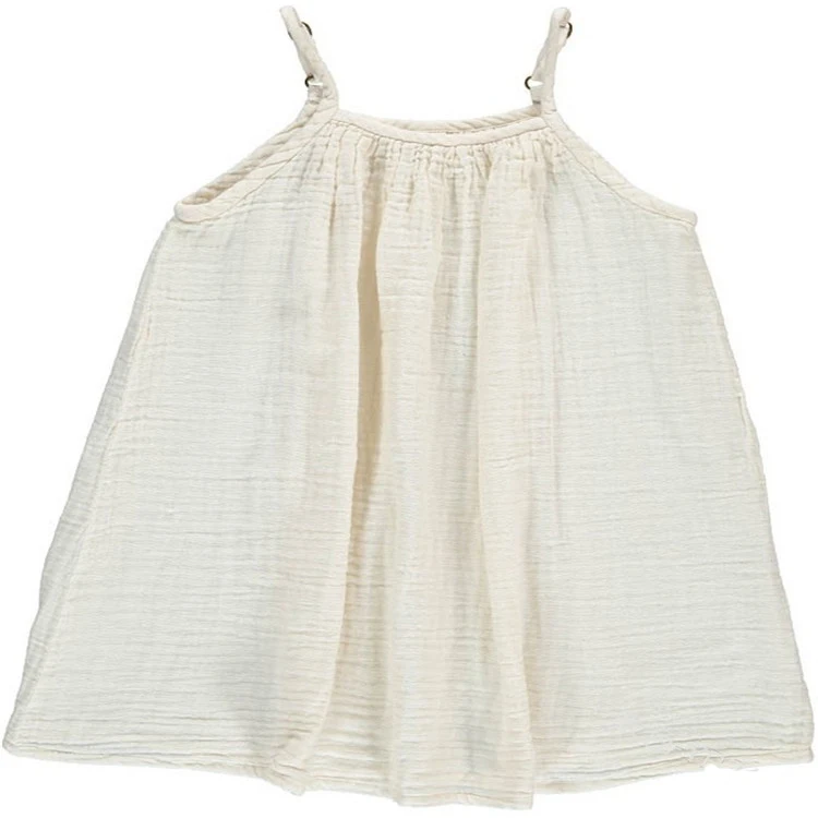 New Summer Girls Solid Dresses Baby Cotton Liene Clothes Kids Princess Dress Color Girl Beach Clothing | Детская одежда и обувь