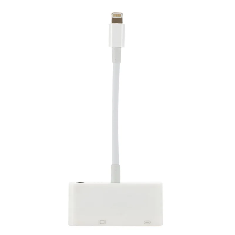 1080P HD конвертеры для lightning-vga jack аудио конвертер адаптер iphone 5S/6/6 s/7/8/X ipad ipod |
