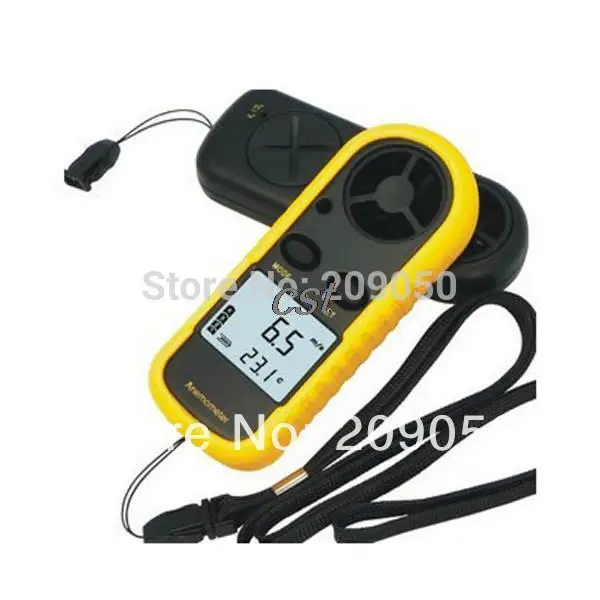 Высокое качество 2in1 цифровой скорость ветра измерьте метр колеи анемометр