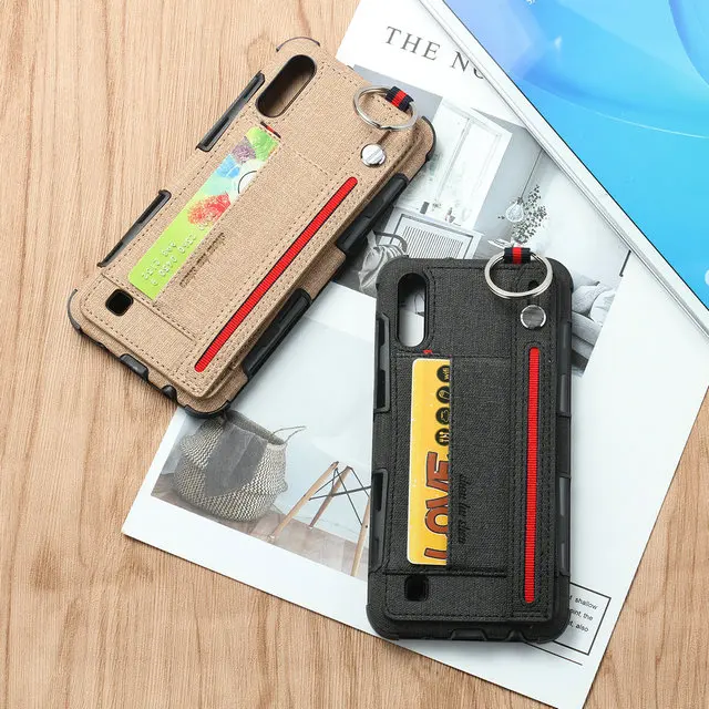 Карточка из ткани слот металлическое кольцо для Coque samsung A50 Чехол samsung A70 задний Чехол для samsung Galaxy A20 чехол A 50 S 50s A50S A30S A10