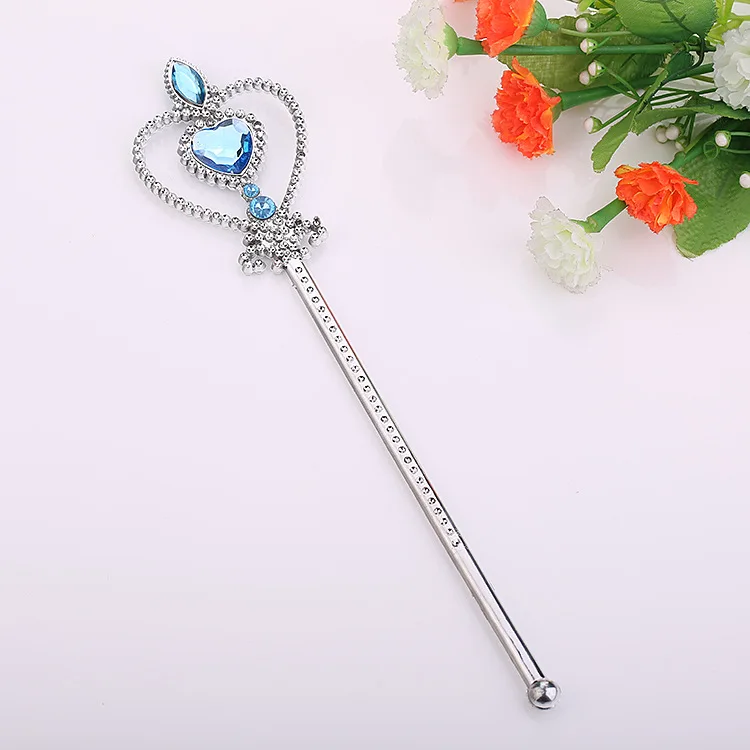 sky blue Новинка Frozenn Эльза и Анна волшебное дерево и корона мерцающие аксессуары для волос для девочек принцесса - Цвет: sky blue