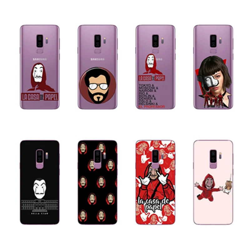Испания ТВ La Casa de papel Dinheiro assalto жесткий чехол для телефона с рисунком в виде обложка чехол для Samsung Galaxy S8 S9 PLUS NOTE 3, 5, 9, 8 Деньги Heist