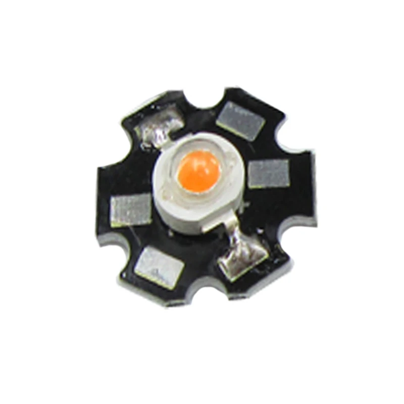LED With Black PCB 50 шт. 3 Вт 45mil 400nm-840nm полный спектр светодиодный светильник для выращивания диодов для быстрого выращивания растений - Испускаемый цвет: LED With Black PCB