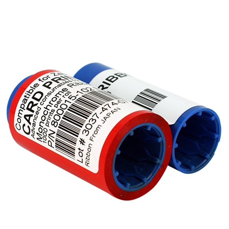 Красная лента для принтера 800015-102 1000 изображений Zebra P300F J300F J420C P310i P600C Card Printer новая