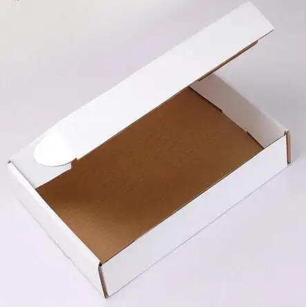 Новинка картонная бумажная упаковка 25*20*7 см 10 шт./лот подарочные белые бумажные