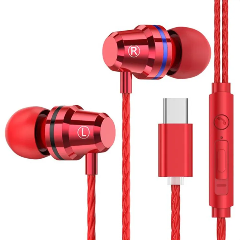 Проводные наушники GutsyMan с разъемом USB Type C наушники-вкладыши микрофоном