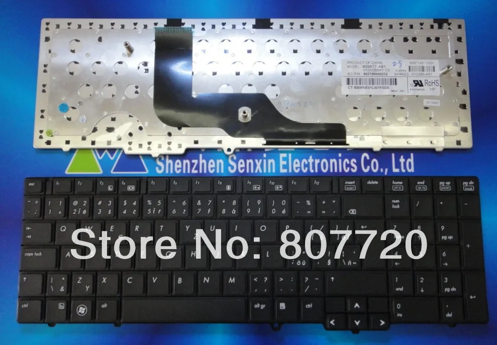 100% новая Чешская клавиатура CS SK для HP 6540B 6545B 6550B 609877 A81.|keyboard for hp|czech keyboardkeyboard czech |