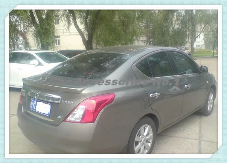 Abs грунтовки автомобиля Задняя Крышка багажника куда крыла Спойлер для Nissan Sunny 2011
