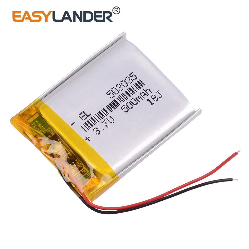 Полимерная батарея 500 mah 3 7 V 503035 li ion для рекордера Karki ql3 регистратор DVR плеер