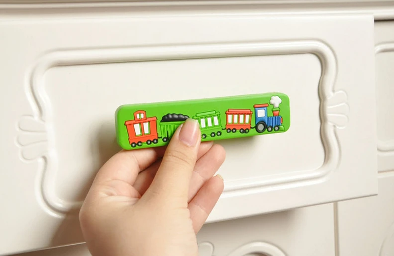 96 мм мультяшная ручка для детского шкафа ручки буфета ящика мягкая резинка