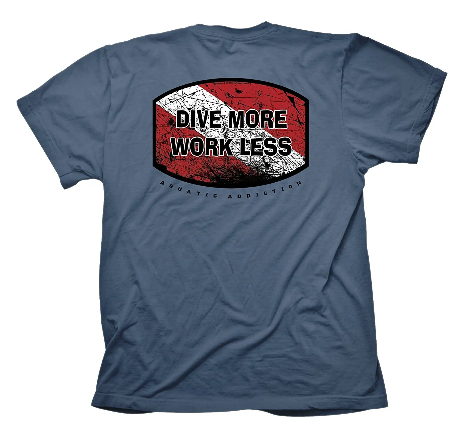 

2018 Fashion Hot sale Dive More Work Less Scuba Dive Shirt, Dive Shirts, Dive t-Shirts Tee shirt