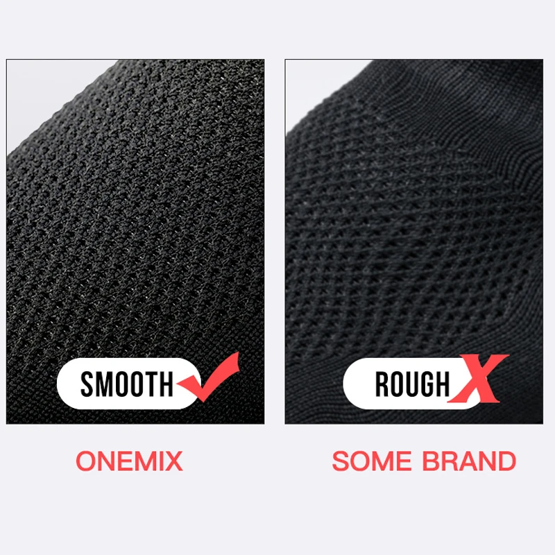 Onemix Новое поступление мужская спортивная обувь дышащая женская супер легкая