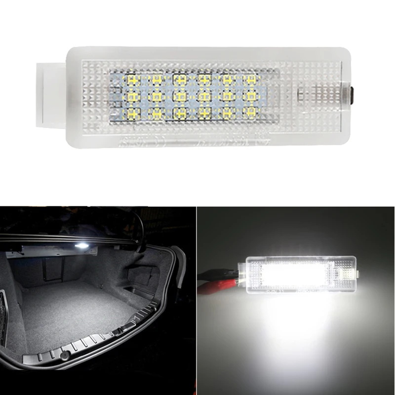 

1pcs White LED Luggage Trunk Lights Lamp Error Free 12v 3w For VW Caddy Campmob Eos Golf5/Golf6/Golf7 For Jetta Passat Scirocco