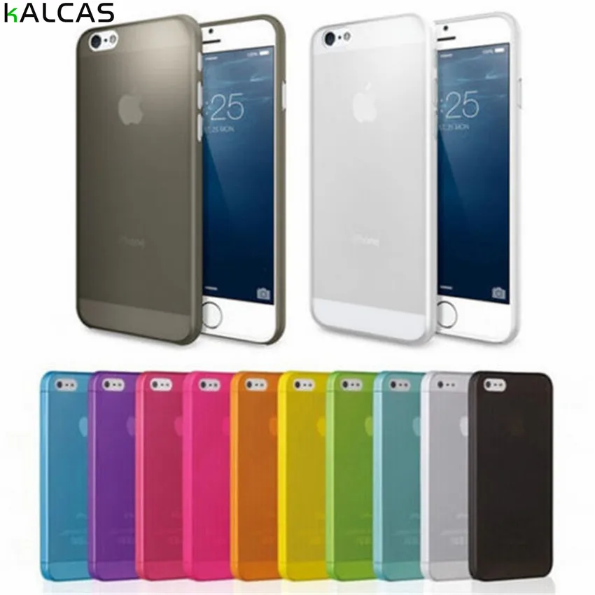 Чехол KALCAS для iphone Ультратонкий Прозрачный чехол с матовым покрытием 4 5 4s se 5C 6 6s 7