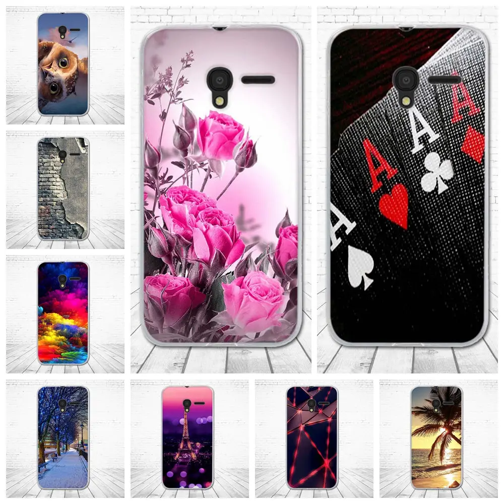 Для Alcatel One Toch Pixi 3 4 5 ''чехол 3D Мягкий силиконовый чехол для Touch 4G 5017 5017D 5017X 5019D