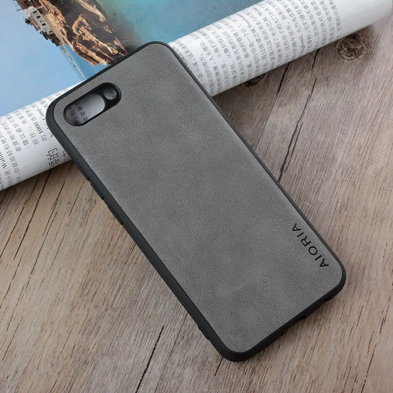 gray Чехол для Huawei Honor 10 funda роскошный винтажный кожаный чехол для телефона для huawei honor 10 чехол coque capa - Цвет: gray